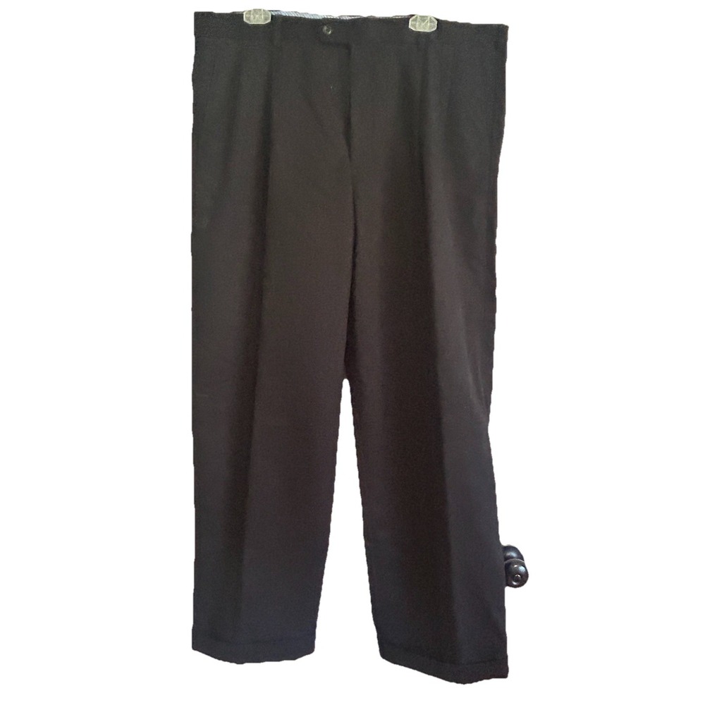 AXIST Men's Black Nice Dress‎ Pants 40X30 Leg Cuff